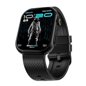 GOBOULT Newly Launched Drift Max Smartwatch 2.01'' HD Screen, BT Calling 5.2, 350 Nits Brightness, IP67, 150+ Watchfaces, 120+ Sports Modes, AI Voice Assistant, SpO2 Monitoring (Pure Black)