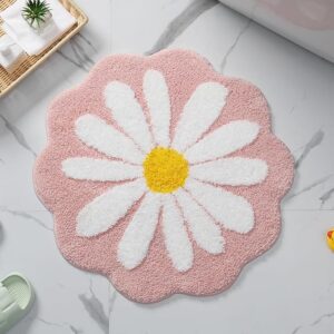 AAZEEM Mat Rugs Non-Slip Abstract Bath Rugs Cute Mat Washable for Tube|Rectangular Door Mat for Home |Drawingroom |Easy Clean Indoor and Outdoor Floor Mat |Pink |