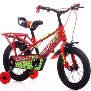 longrun Crafter 14 Inch Cycle for Kids | Children Bicycle for 2-5 Years | Kids Cycle for 2-5 Years boy and Girls with Training Wheels |14T Kid Bike for 2 to 5 Years | Easy 4-Step Setup | 95% Fitted
