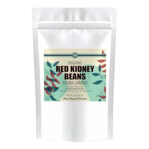 Rootz Organics Rajma Jammu 900G | Authentic Small Red Kidney Beans | Rich Aroma & Creamy Texture | Ideal for Traditional Rajma Chawal