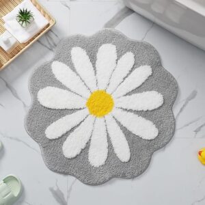 AAZEEM Mat Rugs Non-Slip Abstract Bath Rugs Cute Mat Washable for Tube|Rectangular Door Mat for Home |Drawingroom |Easy Clean Indoor and Outdoor Floor Mat |Grey |