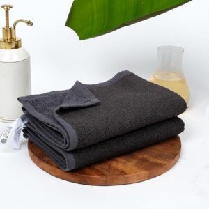 Doctor Towels World's First Banana Hand Towel Set of 2, Antimicrobial Towels, Super Soft, Ultra Absorbent, Quick Dry for Gym, Travel, School, Kitchen, African Mud