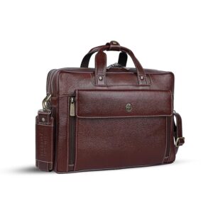 HAMMONDS FLYCATCHER Genuine Leather Office Bag for Men, 15.6