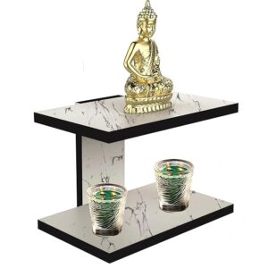 Dime Store Engineered Wood Wall Shelf for Home Decor Items Wall Shelves for Living Room(Standard, White)