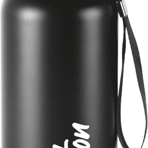 Milton Aura 500 Thermosteel Water Bottle 520 ml, 24 Hr Hot and Cold I Leak Proof Lid, ISI Certified I Vacuum Insulated I for Office, Gym, School I Black