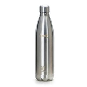 Sumeet Thermo1000 Stainless Steel 24 Hours Hot & Cold ISI Certified Double Walled Leak Proof Vacuum Flask/Water Bottle for Office/School/College/Gym/Picnic/Home/Trekking- 1000ml, Silver