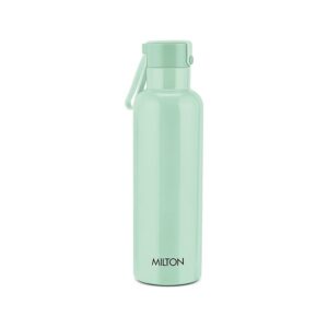 Milton Felice 700 Thermosteel Water Bottle 550 ml, 24 Hr Hot and Cold I Leak Proof Lid, ISI Certified I Vacuum Insulated I for Office, Gym, School I Light Green
