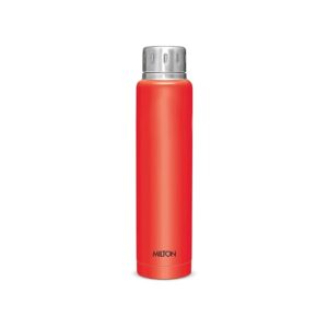 Milton Elfin Thermosteel 750 ml Water Bottle, 24 Hr Hot and Cold I Leak Proof Lid, ISI Certified I Vacuum Insulated I for Office, Gym, School I Red