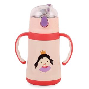 Cello Doodle Kids Flask | Stainless Steel Keeps Drinks Cool or hot for an Extra Long time | Double Walled Vacuum Insulated Technology | Leak Proof lid | 350ml, Red