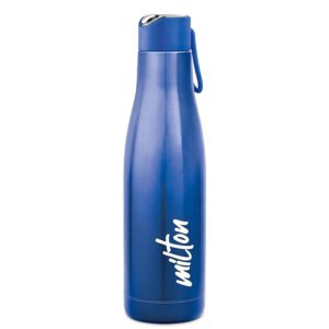 Milton Fame 800 Thermosteel Water Bottle 760 ml, 24 Hr Hot and Cold I Leak Proof Lid, ISI Certified I Vacuum Insulated I for Office, Gym, School I Blue