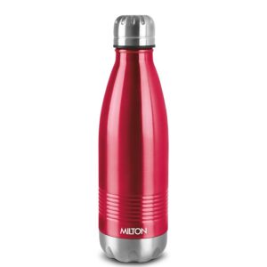 Milton Duo DLX 750 Thermosteel 700 ml Water Bottle, 24 Hr Hot and Cold I Leak Proof Lid, ISI Certified I Vacuum Insulated I for Office, Gym, School I Maroon