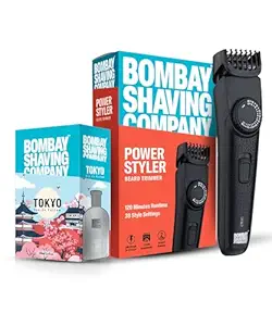 Bombay Shaving Co Trimmer Men, 2X Fast Charging, 2 Yr Warranty, 80Min runtime, Hair Trimmer, Shaving Machine, Cordless Beard, 38 length Settings, Flash USB Cable fast Charging (With Menâ€™s Fragrance worth Rs. 795/- FREE)