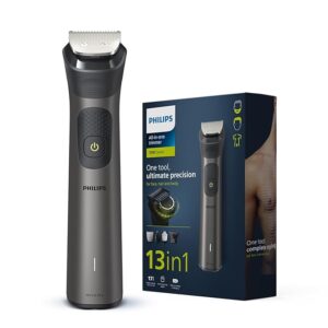 Philips India's No.1 Men's Trimmer | Pro Beardsense Technology | Precision Trimming |13-In-1 Modern Man Kit -Face,Body & Private Parts | 3 Year Warranty I 120Min Runtime I MG7920/65,Gray