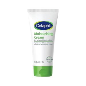 Cetaphil Moisturising Cream 100 g for Dry & Sensitive Skin | 48H Hydration with Almond Oil, Niacinamide & Panthenol | Rich Fragrance and Paraben Free Moisturiser, Prevents Moisture Loss & Repairs Skin Barrier | Dermatologist Recommended