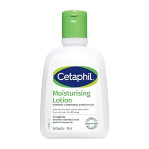 Cetaphil Moisturising Lotion 118 ml for Dry to Normal & Sensitive Skin | 48H Hydration with Niacinamide, Panthenol & Glycerin | Fragrance-Free, Non-Greasy, Dermatologist Recommended, For Face and Body