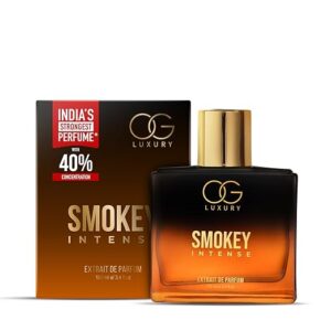 OG Luxury India's First Strongest Smokey Intense Extrait De Perfume for Man| Blends Rich Notes of Whiskey & Sandalwood | Long-Lasting Smokey Perfumes for Men | For Special Occasions & Gifting, 100ML