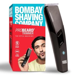 Bombay Shaving Company Pro Beard Trimmer For Men | 6 Beard Trimming Combs, Self-sharpening Stainless Steel Blades, Type C Charging Port | Beard Styling Trimmer | Travel Shaver | Gifts For Men